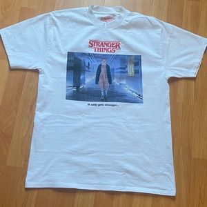 Urban Outfitters White Stranger Things Graphic Tee